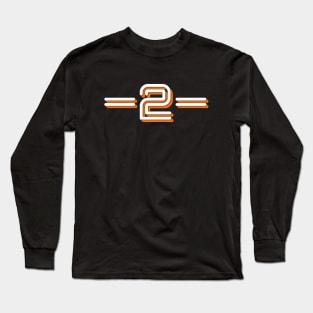 Retro Jersey Number 2 Long Sleeve T-Shirt